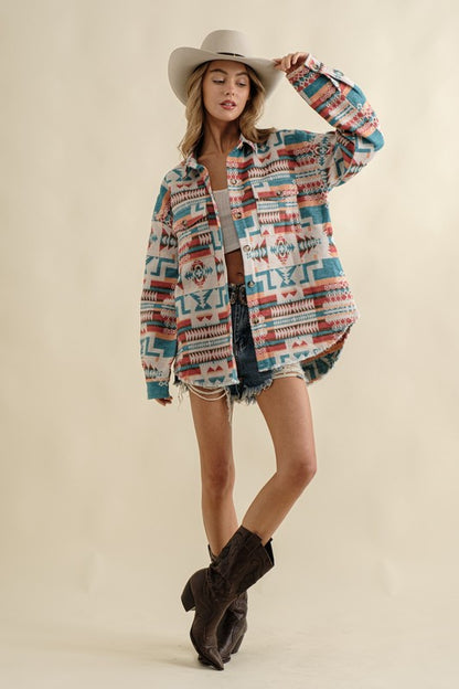 Aztec Western Shacket