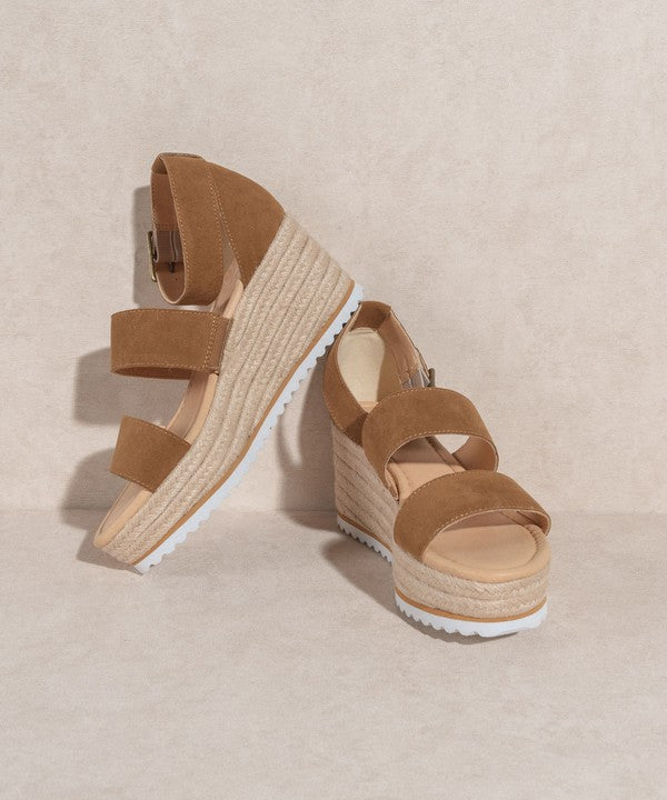 Savannah Double Strap Wedge Heel