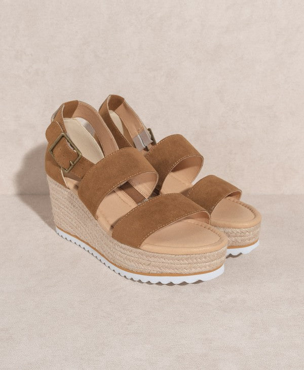 Savannah Double Strap Wedge Heel