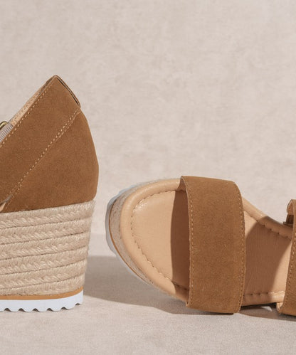 Savannah Double Strap Wedge Heel