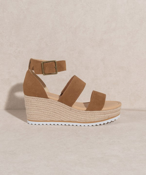 Savannah Double Strap Wedge Heel