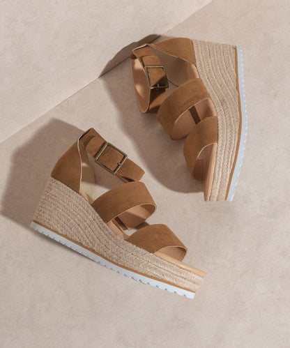 Savannah Double Strap Wedge Heel