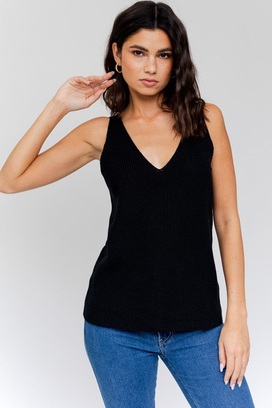 Deep V Tank Top