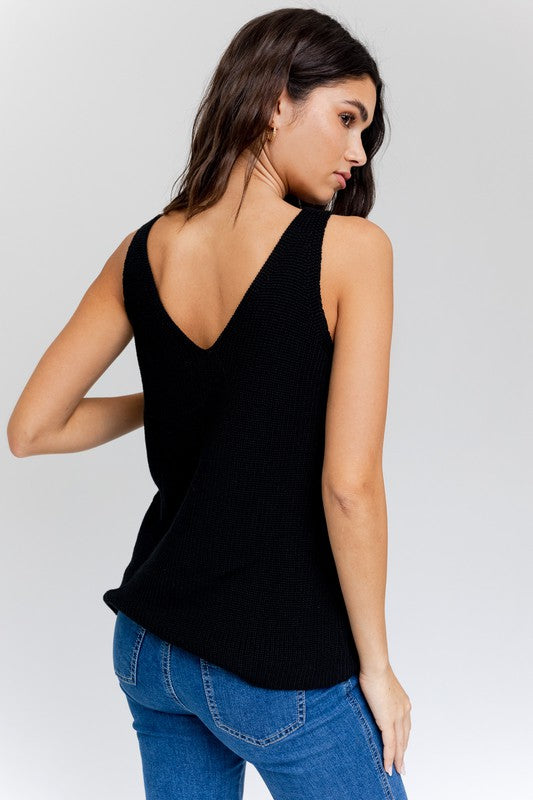 Deep V Tank Top