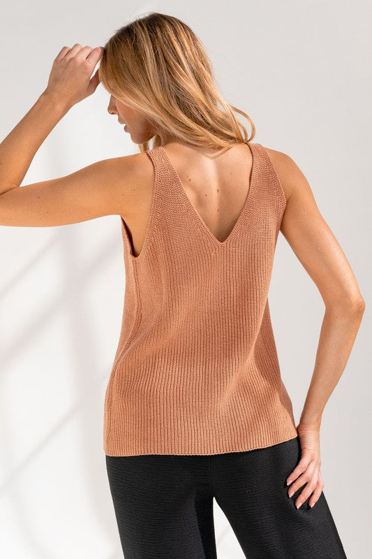 Deep V Tank Top