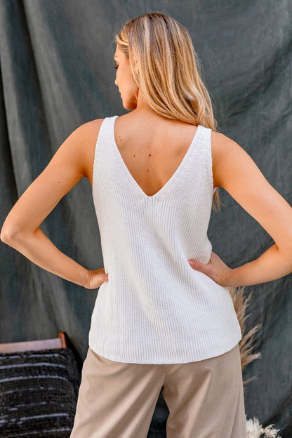 Deep V Tank Top