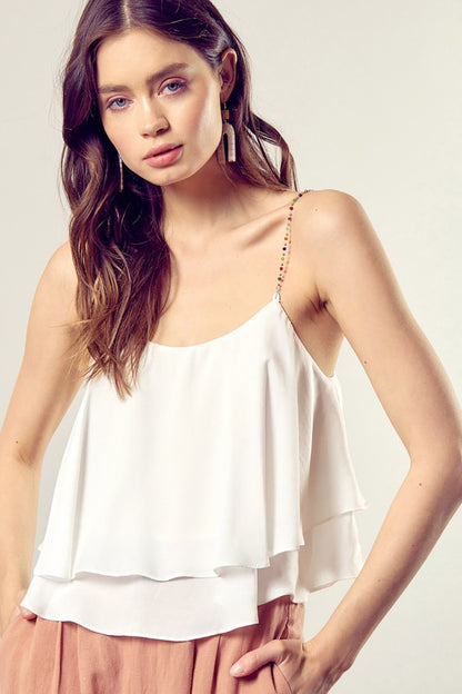 Kasey Beaded Cami Top