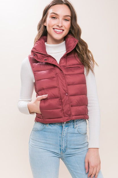 Puffer Vest with Storage Pouch