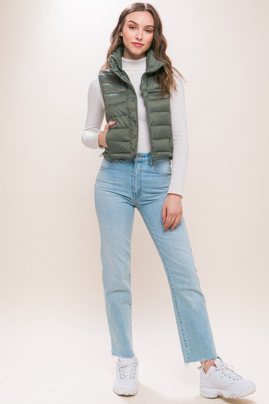 Puffer Vest with Storage Pouch