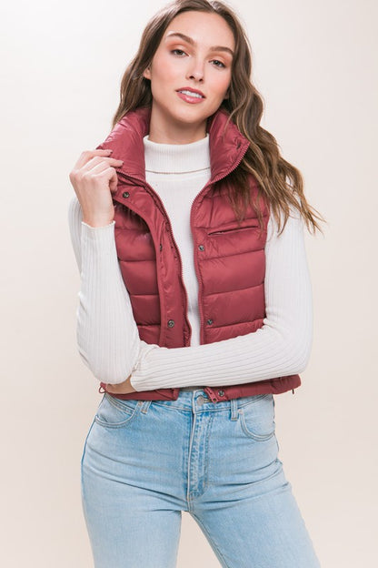 Puffer Vest with Storage Pouch