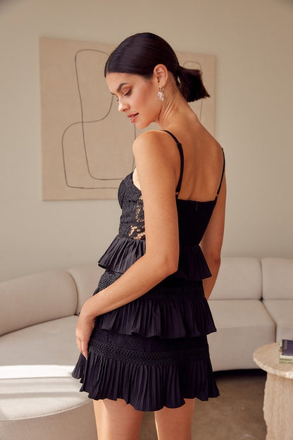 Black Tie Affair Lace Dress