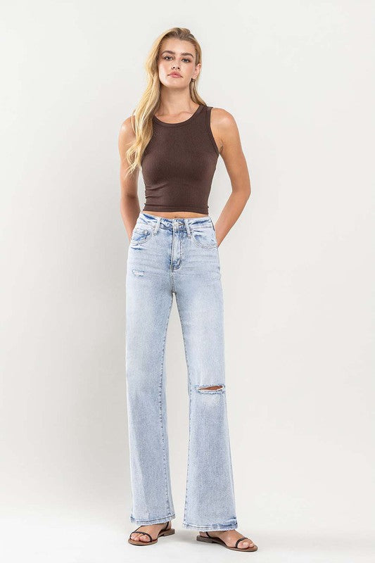 Flying Monkey 90's Vintage Super High-Rise Flare Jeans