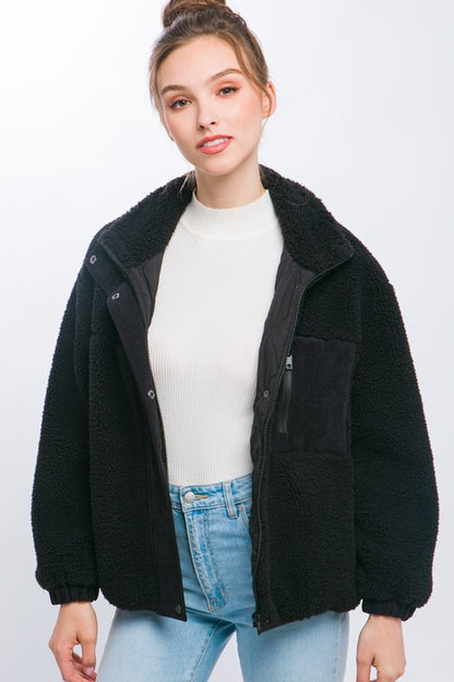 Ashlee Sherpa Puffer Jacket