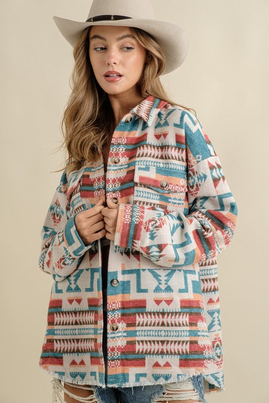 Aztec Western Shacket