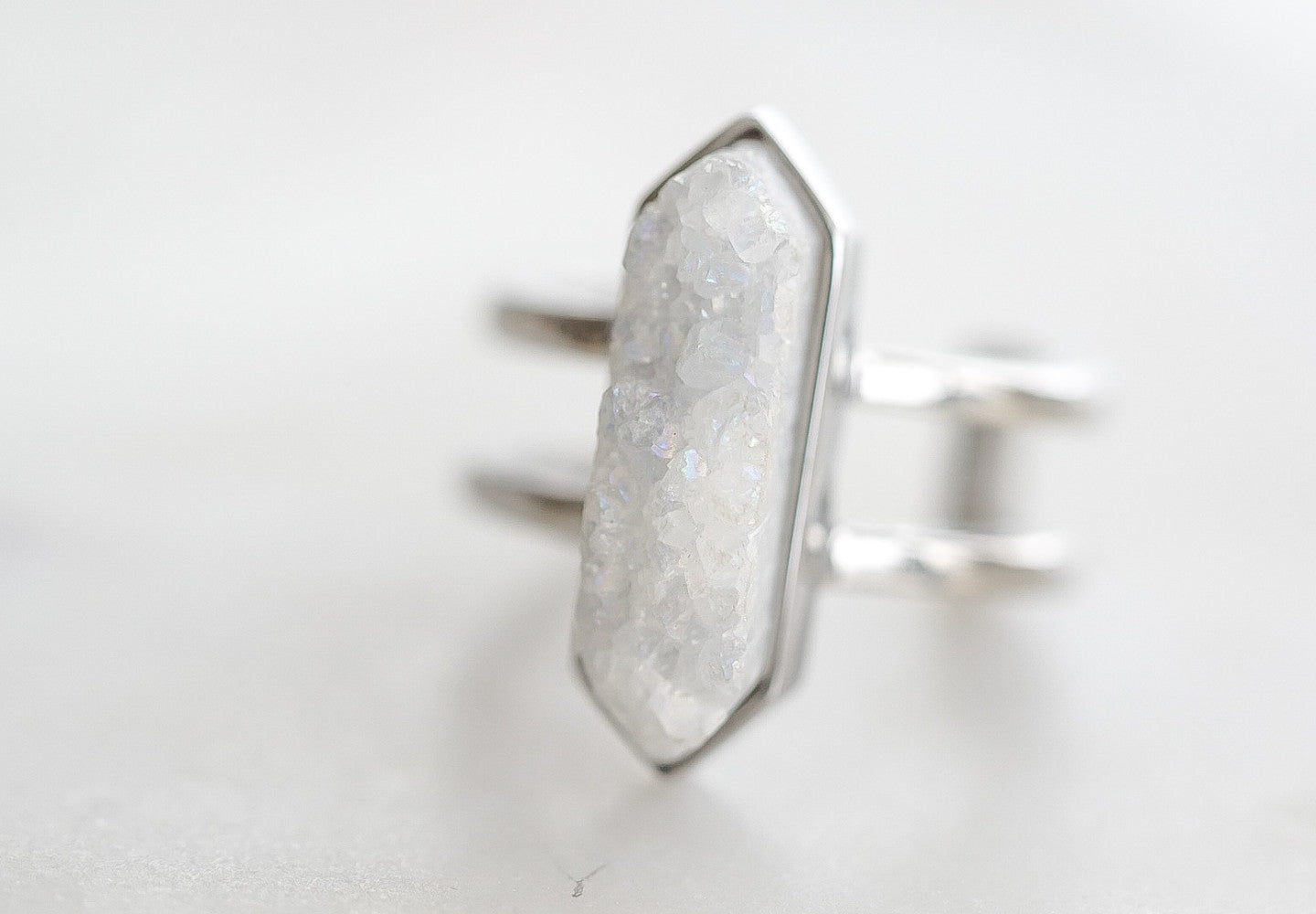 Bangle Collection - Silver Parvus Quartz Ring