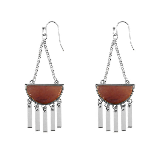 Bianca Collection - Silver Aragonite Earrings (Limited Edition)