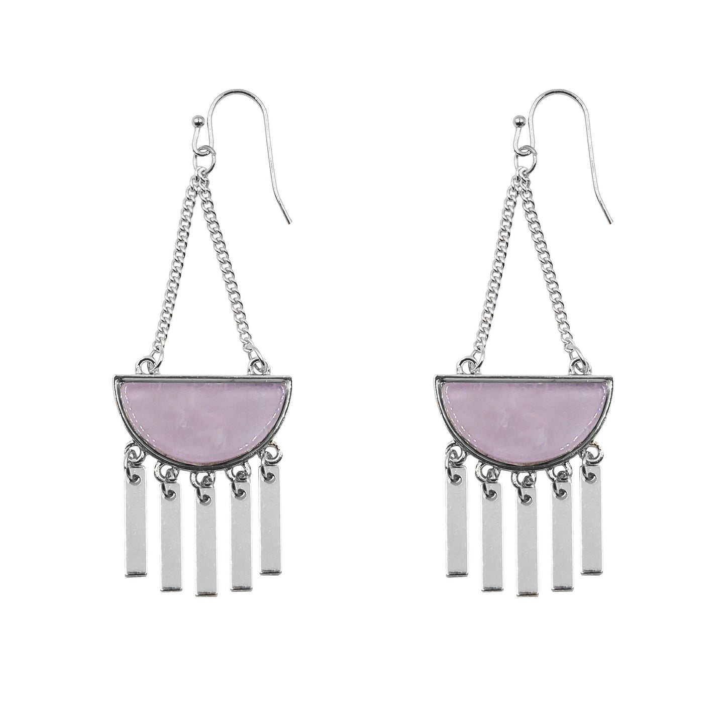 Bianca Collection - Silver Lilac Earrings (Limited Edition)