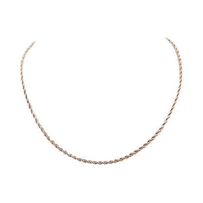 Goddess Collection - Rose Gold Ravel Necklace 1.5 MM