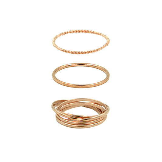 Goddess Collection - Rose Gold Ring Set