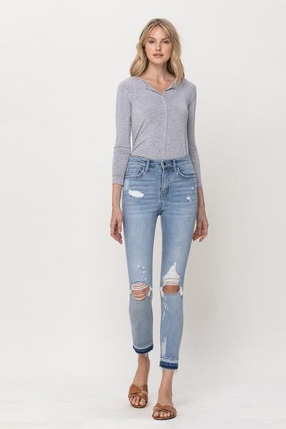 Flying Monkey Mid Rise Crop Skinny